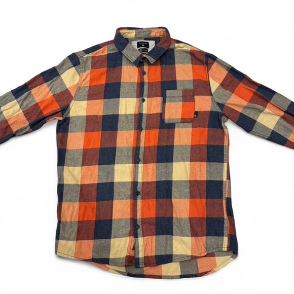 Vintage - Quiksilver Multicolor Plaid Flannel Shirt - Picture 2 of 5
